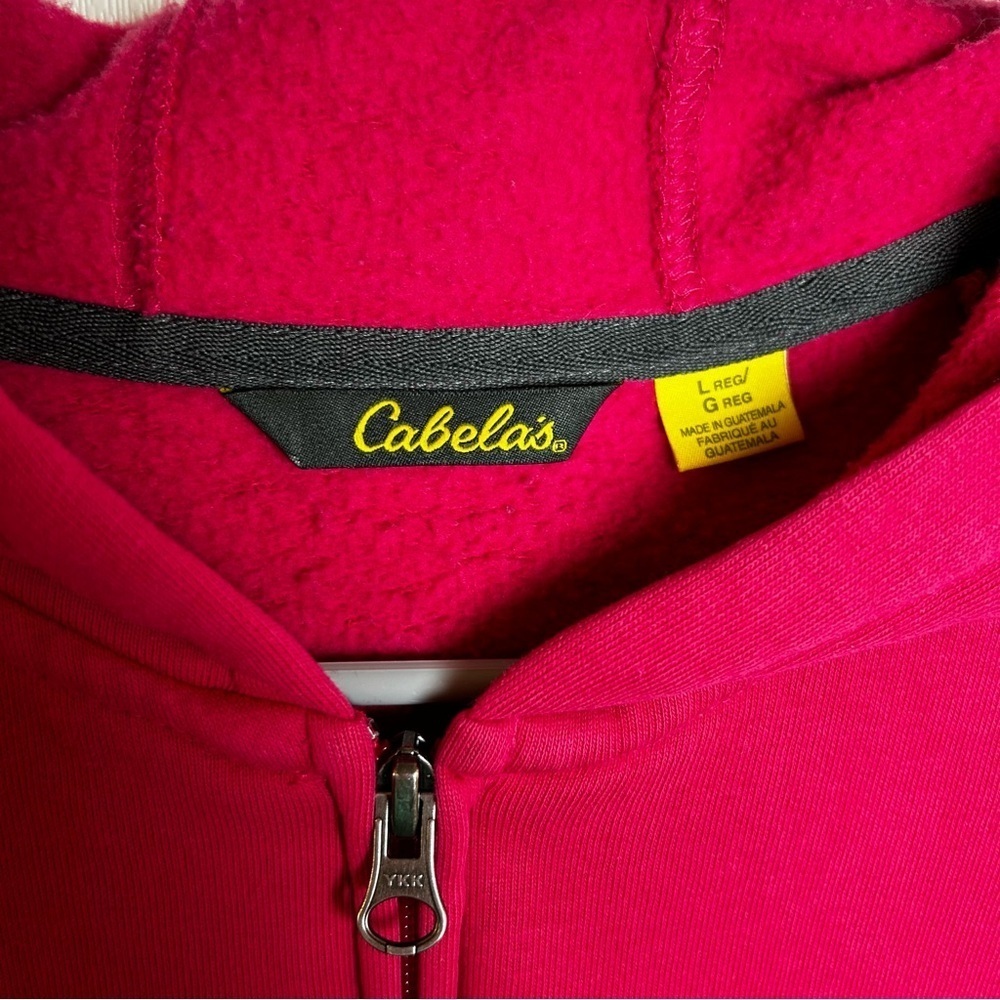 Caleb’s Pink Zip Up Hoodie Jacket Great Outdoors active wear Size Large - Picture 5 of 7
